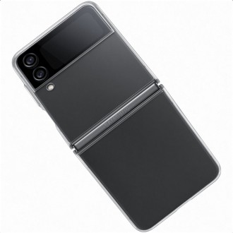 Samsung clear slim cover case for galaxy z flip4 transparent (ef-qf721ctegww)