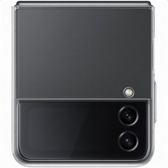 Samsung clear slim cover case for galaxy z flip4 transparent (ef-qf721ctegww)