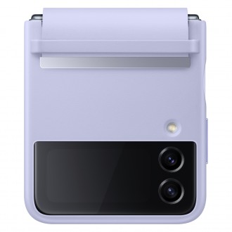Samsung Flap Leather Cover Leather Case for Samsung Galaxy Z Flip4 Folding Leather Case Purple (EF-VF721LLEGWW)