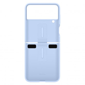 Samsung Ring Silicone Cover Case Cover for Samsung Galaxy Z Flip4 Hanger Case Blue (EF-PF721TLEGWW)