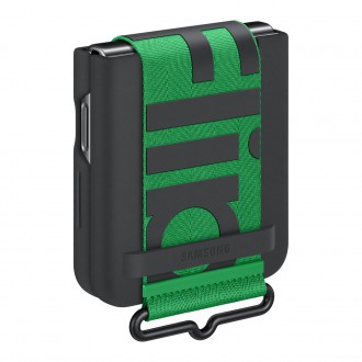 Samsung Strap Silicone Cover Case Cover for Samsung Galaxy Z Flip4 Hanger Case Black (EF-GF721TBEGWW)
