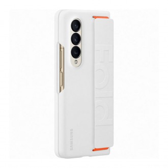 Samsung Silicone Grip Cover Case for Samsung Galaxy Z Fold4 Case with Wrist Strap White (EF-GF936TWEGWW)