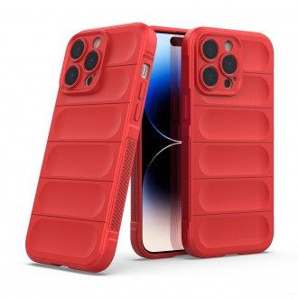 Magic Shield Case case for iPhone 14 Pro Max flexible armored cover red