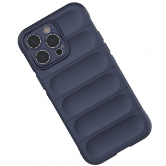 Magic Shield Case case for iPhone 14 Pro Max flexible armored dark blue cover