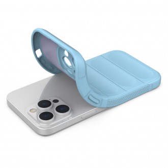 Magic Shield Case case for iPhone 14 Pro Max flexible armored case light blue