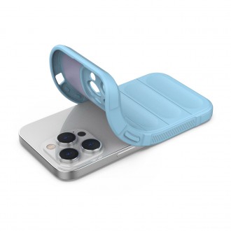 Magic Shield Case case for iPhone 14 Pro flexible armored case light blue