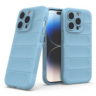 Magic Shield Case case for iPhone 14 Pro flexible armored case light blue