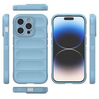 Magic Shield Case case for iPhone 14 Pro flexible armored case light blue