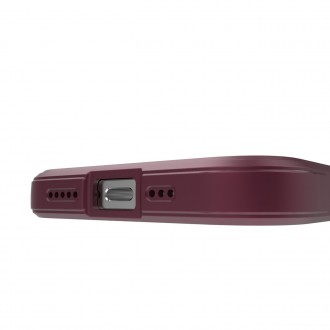 Magic Shield Case case for iPhone 14 elastic armored case burgundy
