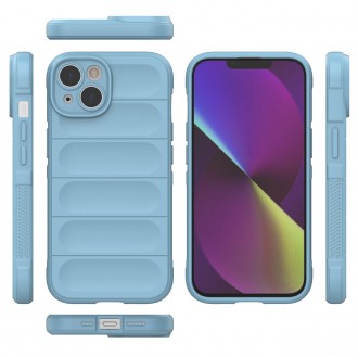 Magic Shield Case case for iPhone 14 flexible armored case light blue