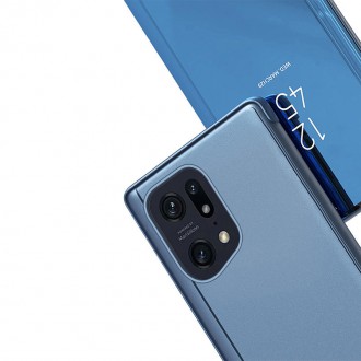 Kryt Clear View Case pro kryt Oppo Find X5 Pro s chlopní černý