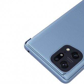 Kryt Clear View Case pro kryt Oppo Find X5 Pro s chlopní černý