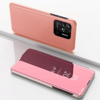 Kryt Clear View Case pro kryt Xiaomi Redmi 10C s klopou růžový