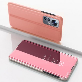 Kryt Clear View Case pro kryt Xiaomi 12 Lite s klopou růžový