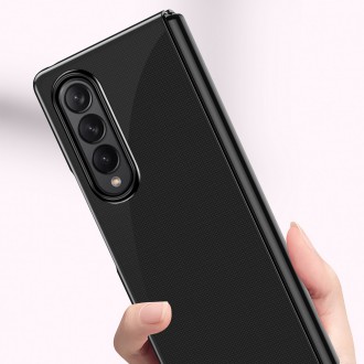 Plating Case pro kryt Samsung Galaxy Z Fold 4 s kovovým rámečkem růžové barvy