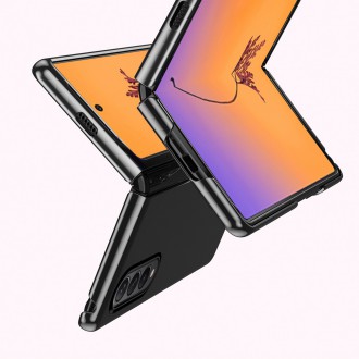 Plating Case pro kryt Samsung Galaxy Z Fold 4 s kovovým rámečkem růžové barvy