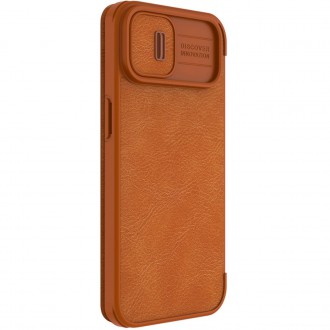 Nillkin Qin Pro Leather Case iPhone 14 6.1 2022 Brown