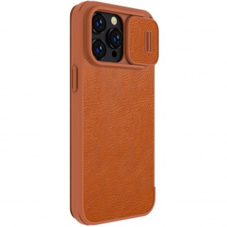 Nillkin Qin Pro Leather Case iPhone 14 Pro 6.1 2022 Brown