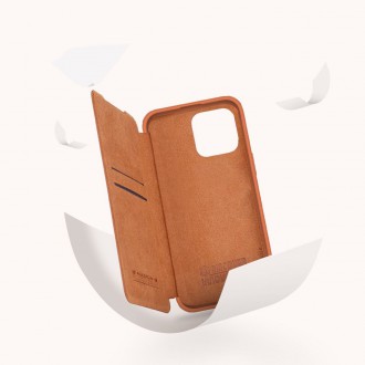 Nillkin Qin Pro Leather Case iPhone 14 Pro 6.1 2022 Brown