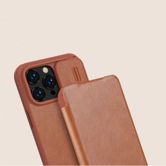 Nillkin Qin Pro Leather Case iPhone 14 Pro 6.1 2022 Brown