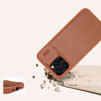 Nillkin Qin Pro Leather Case iPhone 14 Pro 6.1 2022 Brown