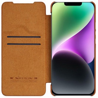 Nillkin Qin Pro Leather Case iPhone 14 Plus 6.7 2022 Brown