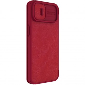 Nillkin Qin Pro Leather Case iPhone 14 Plus 6.7 2022 Red