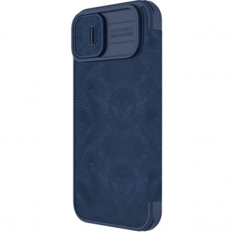 Nillkin Qin Pro Leather Case iPhone 14 Plus 6.7 2022 Blue