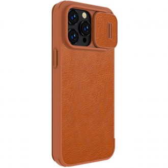 Nillkin Qin Pro Leather Case iPhone 14 Pro Max 6.7 2022 Brown