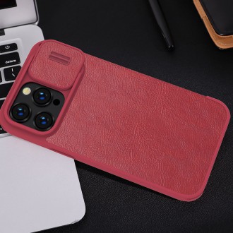 Nillkin Qin Pro Leather Case iPhone 14 Pro Max 6.7 2022 Red