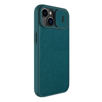 Nillkin Qin Pro Leather Case-plain leather iPhone 14 6.1 2022 Exuberant Green