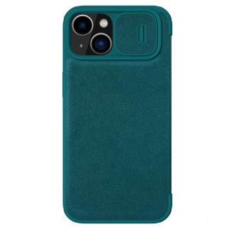 Nillkin Qin Pro Leather Case-plain leather iPhone 14 6.1 2022 Exuberant Green