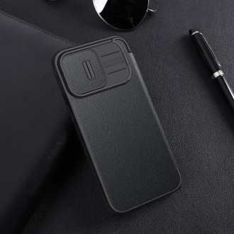 Nillkin Qin Pro Leather Case-plain leather iPhone 14 Pro 6.1 2022 Classic Black