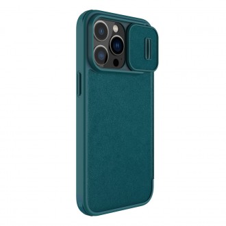 Nillkin Qin Pro Leather Case-plain leather iPhone 14 Pro Max 6.7 2022 Exuberant Green