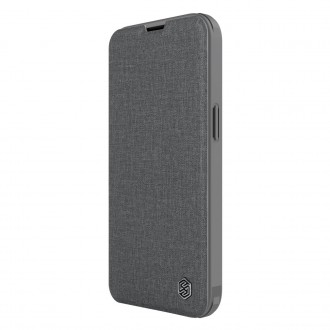 Nillkin Qin Cloth Pro Case Case For iPhone 14 Pro Camera Protector Holster Cover Flip Case Gray