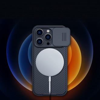 Nillkin CamShield Pro magnetické pouzdro iPhone 14 Pro Cover Kryt fotoaparátu černý (s MagSafe)