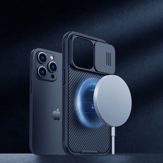 Magnetické pouzdro Nillkin CamShield Pro iPhone 14 Pro Max Cover Kryt fotoaparátu černý (s MagSafe)