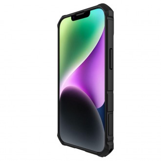 Nillkin CamShield Armor Pro Case pro iPhone 14 Pancéřový kroužek stojánku krytu černý