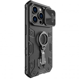 Nillkin CamShield Armor Pro Case for iPhone 14 Pro Armored cover stand ring black
