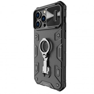 Nillkin CamShield Armor Pro Case Cover iPhone 14 Pro Max Armor Cover s krytem fotoaparátu Ring Stojan černý