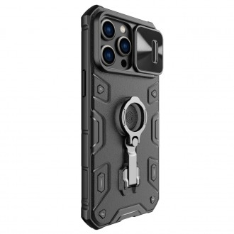 Nillkin CamShield Armor Pro Case Cover iPhone 14 Pro Max Armor Cover s krytem fotoaparátu Ring Stojan černý