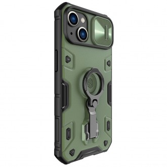 Magnetické pouzdro Nillkin CamShield Armor Pro iPhone 14 Magnetic MagSafe Cover with Camera Cover Dark Green