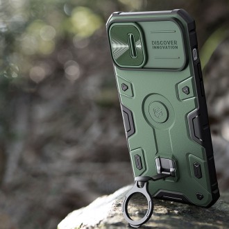 Magnetické pouzdro Nillkin CamShield Armor Pro iPhone 14 Plus Magnetický kryt MagSafe s krytem fotoaparátu modrý
