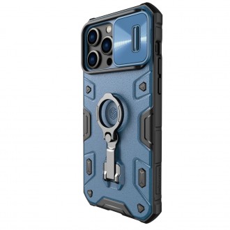 Magnetické pouzdro Nillkin CamShield Armor Pro pro iPhone 14 Pro Max Magnetic MagSafe Cover with Camera Cover modré