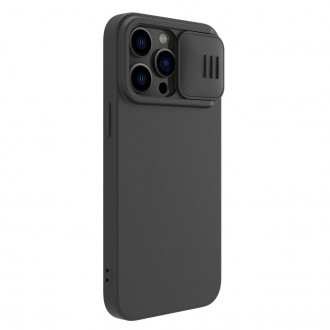 Magnetické silikonové pouzdro Nillkin CamShield pro iPhone 14 Pro magnetický MagSafe kryt s krytem fotoaparátu černý