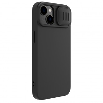 Nillkin CamShield Silky Silicone Case Kryt na iPhone 14 s krytem fotoaparátu černý