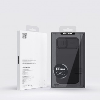 Nillkin CamShield Silky Silicone Case Kryt na iPhone 14 s krytem fotoaparátu černý