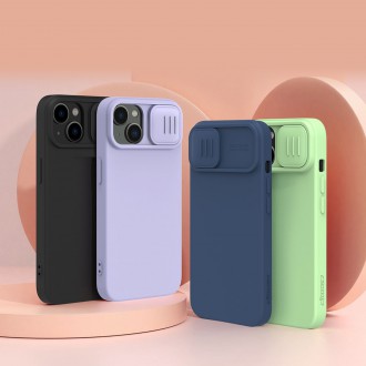 Nillkin CamShield Silky Silicone Case Kryt na iPhone 14 s krytem fotoaparátu černý