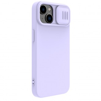 Nillkin CamShield Silky Silicone Case Kryt pouzdra iPhone 14 s krytem fotoaparátu fialový