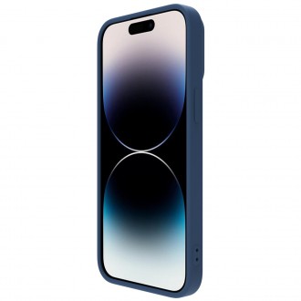 Nillkin CamShield Silky Silicone Case Kryt iPhone 14 Pro s krytem fotoaparátu modrý
